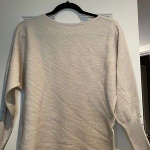 Vila Milano size small cream light glitter sweater